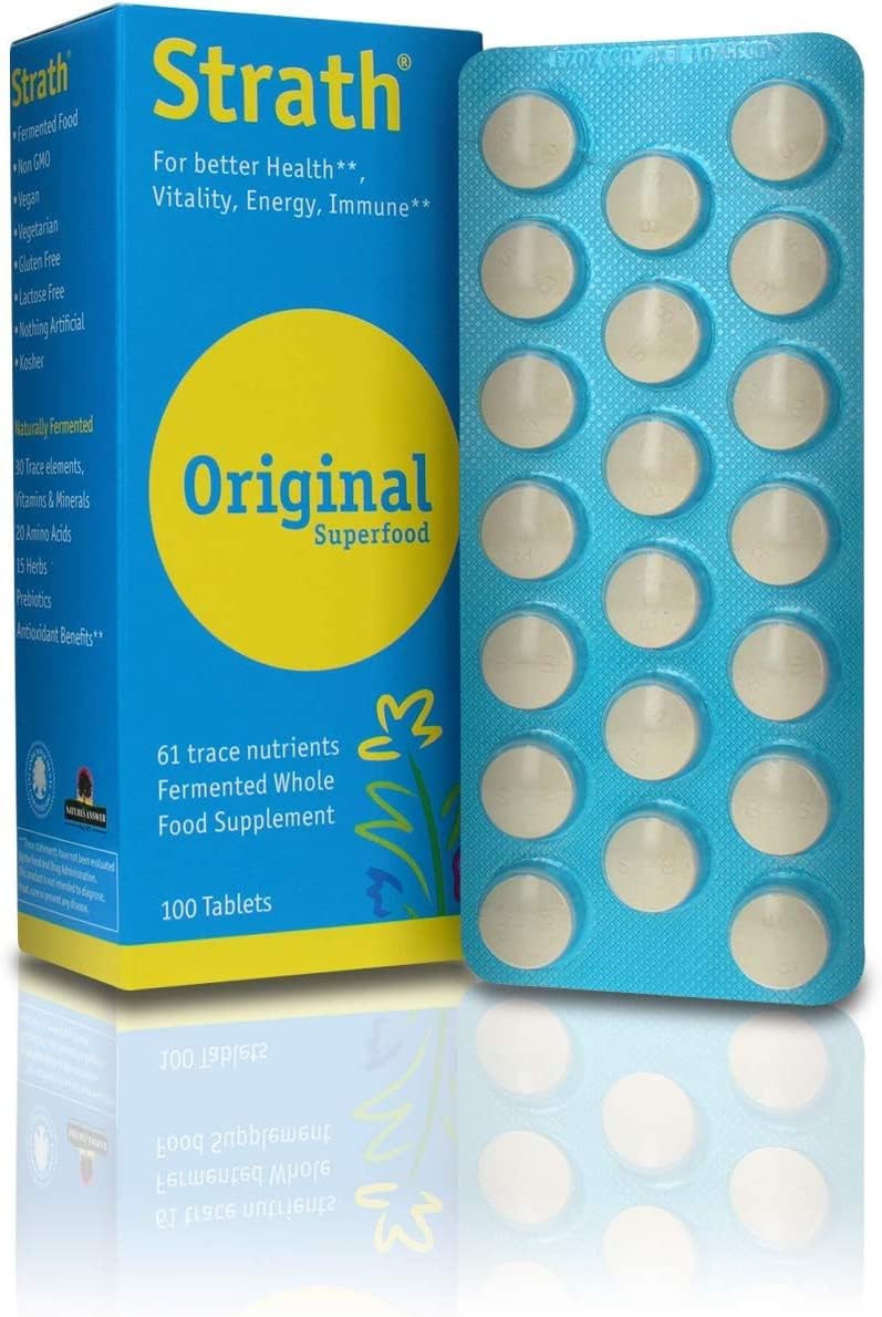Bio-Strath Whole Food Supplement - Stress and Fatigue Formula - 100 Tablets for Natural Energy Boost