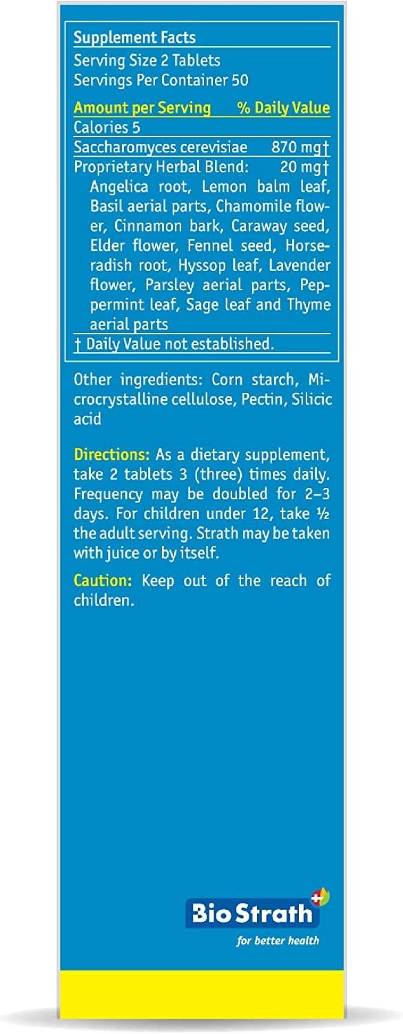 Bio-Strath Whole Food Supplement - Stress and Fatigue Formula - 100 Tablets for Natural Energy Boost