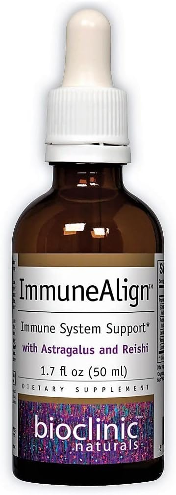 Bioclinic Naturals Immune Align Tincture - 1.7 Fl. Oz. Boosted with Astragalus and Reishi for Immune Support
