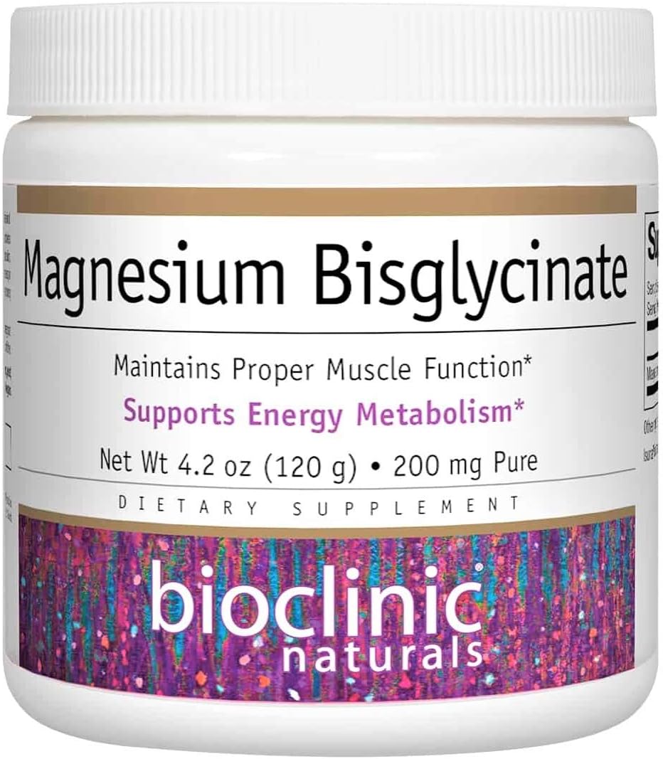 Bioclinic Naturals Magnesium Bisglycinate Powder - 200 mg, 4.2 oz.
