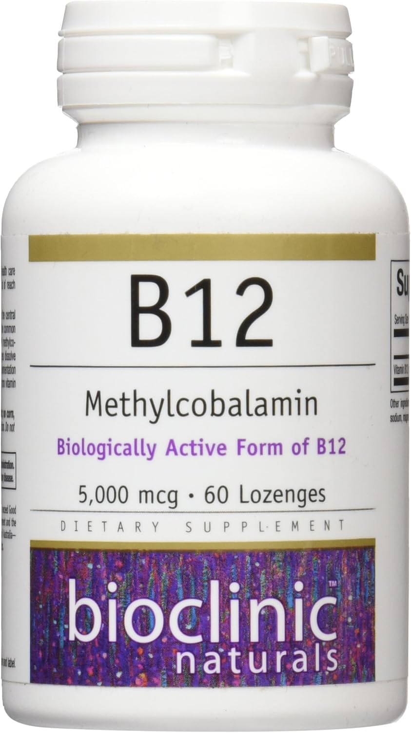 Bioclinic Naturals Methylcobalamin B12 Vitamins, 60 Capsules