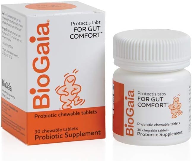 BioGaia Probiotic Chewable Tablets - Pack of 6, 30 Tablets per Pack