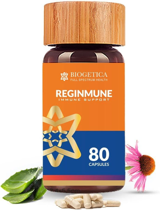 Biogetica Reginmune - Boost Your Immune System Naturally with 80 Capsules of Daily Immune Support
