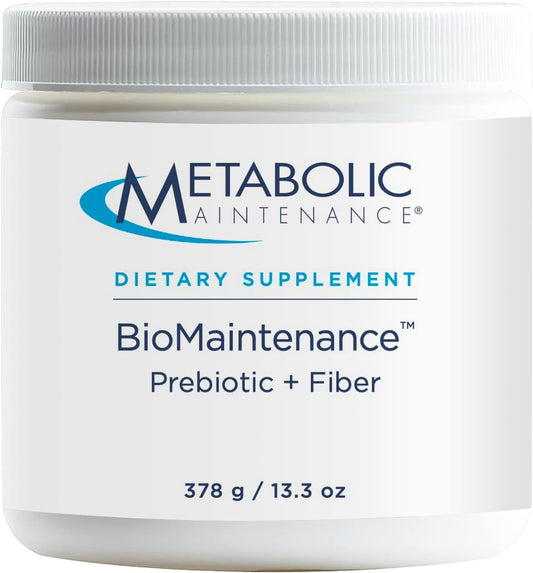 BioMaintenance Prebiotic + Fiber Powder - 378g Supports Gut Health & Immune Function - Pure & Easy Add-in for Healthier Digestion