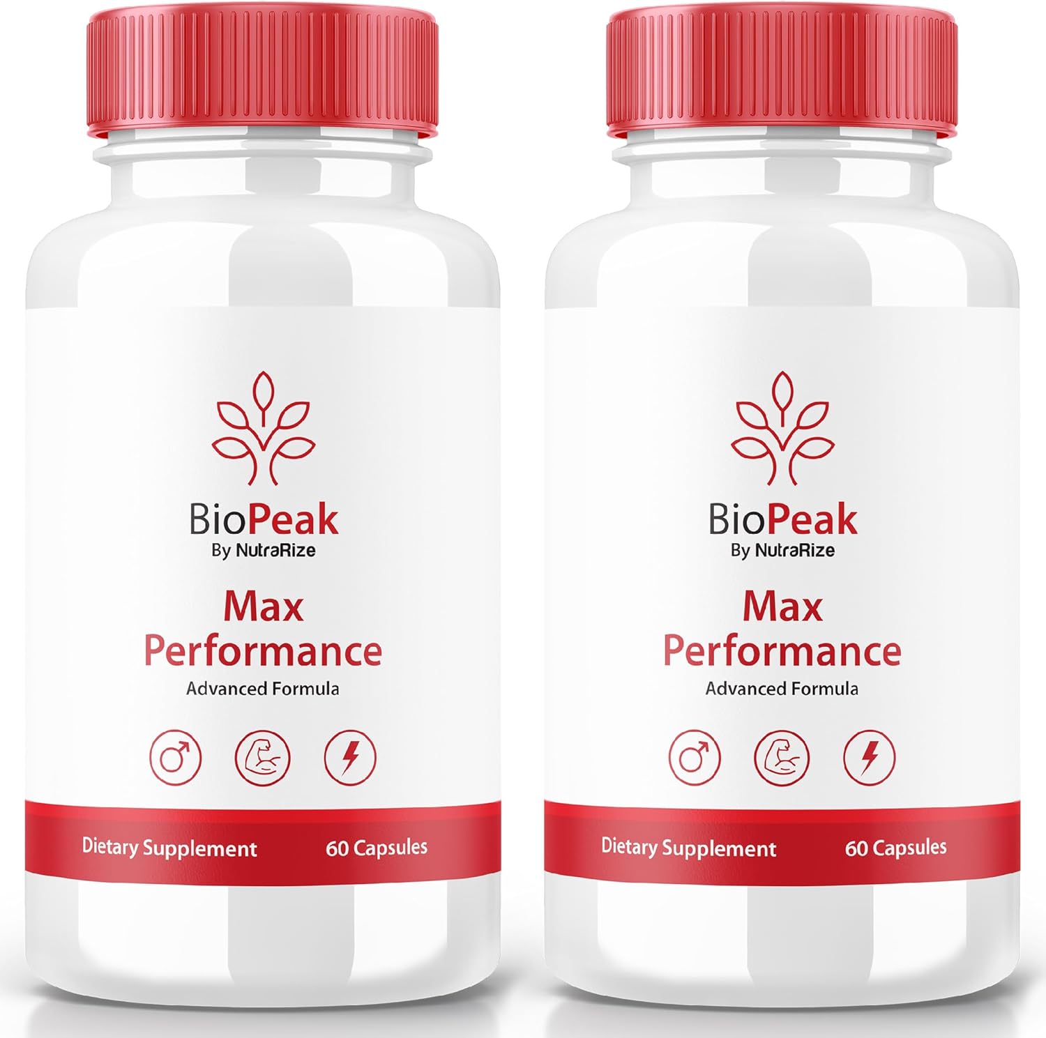 Biopeak Male Enhancement Pills (2 Pack) - Natural Supplement for Performance & Health - Official Reviews - 120 Capsules