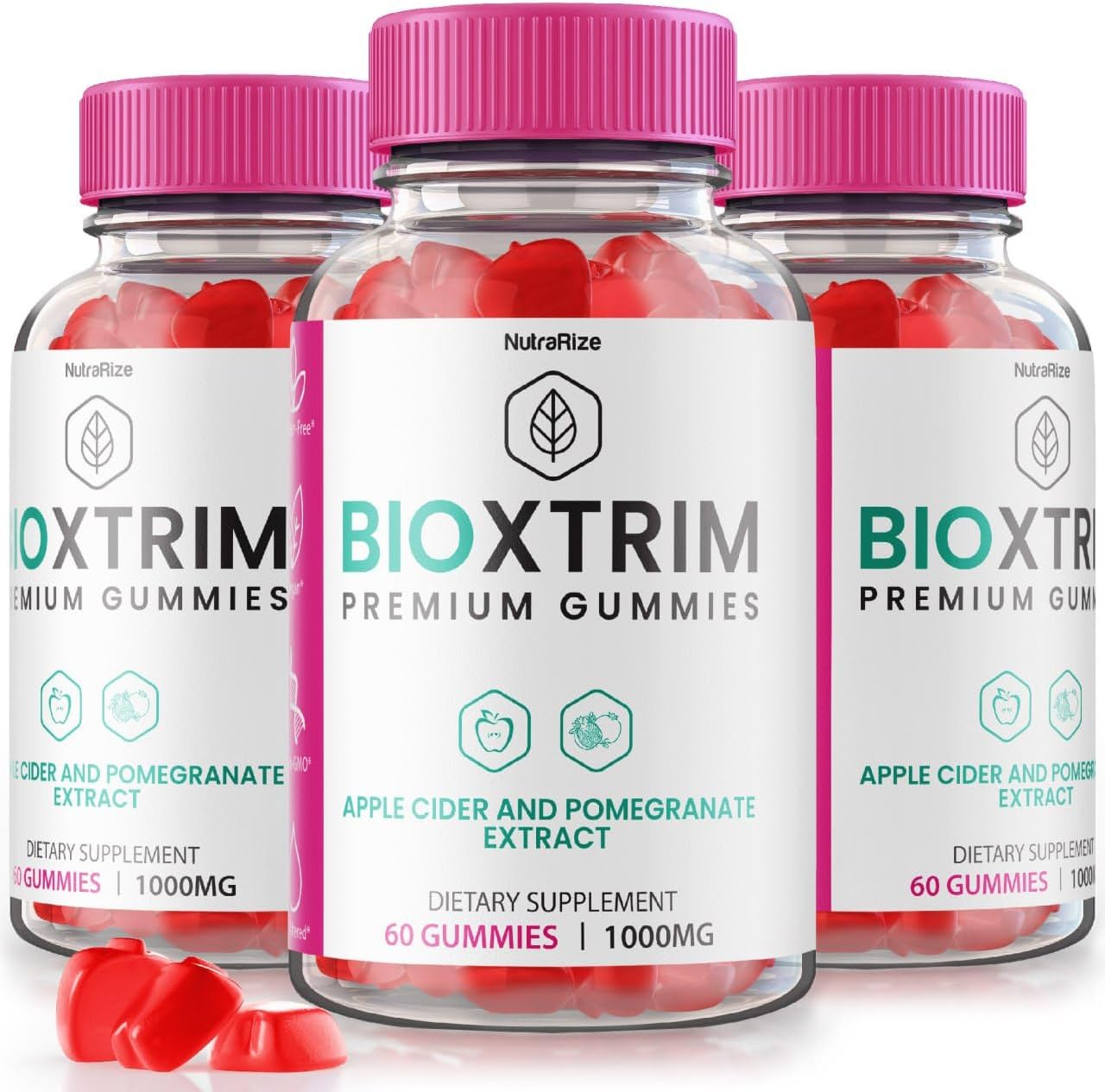 BioXtrim Keto ACV Gummies 3 Pack for Advanced  Slimming Formula  - Maximum Strength Supplement with Keto and ACV - 180 Gummies