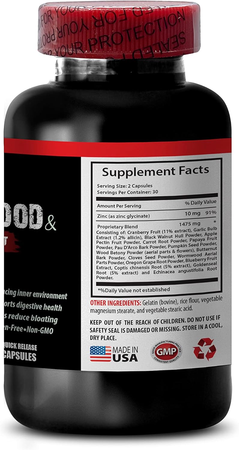 Black Walnut Wormwood Cloves Supplement - 1500 MG Complex, 2 Bottles (120 Capsules) VIP Supplements