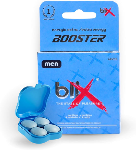 BLIX Men's Energy Booster Supplement - Pack of 4, Increase Stamina and Vitality