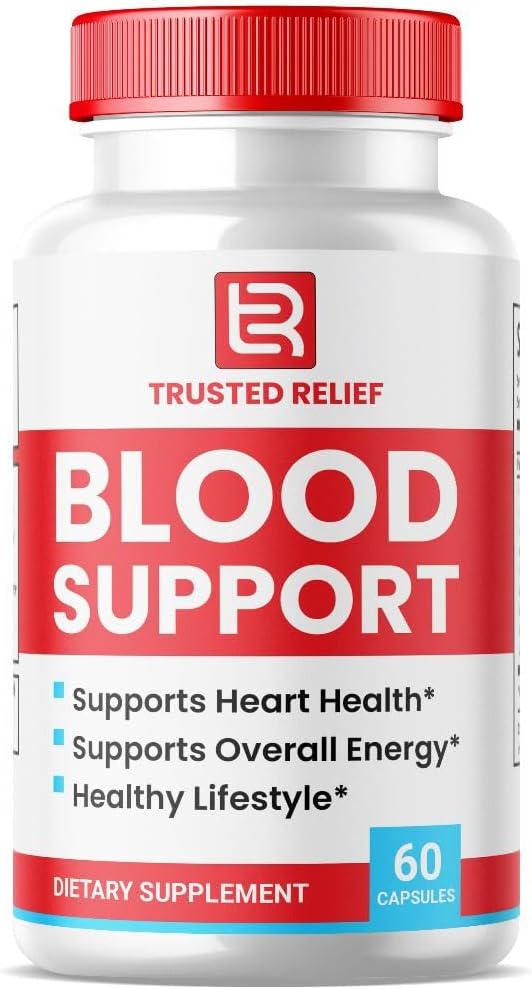 Blood Support Capsules - All Natural Formula for Stable Levels & Healthy Circulation (60 Capsules)