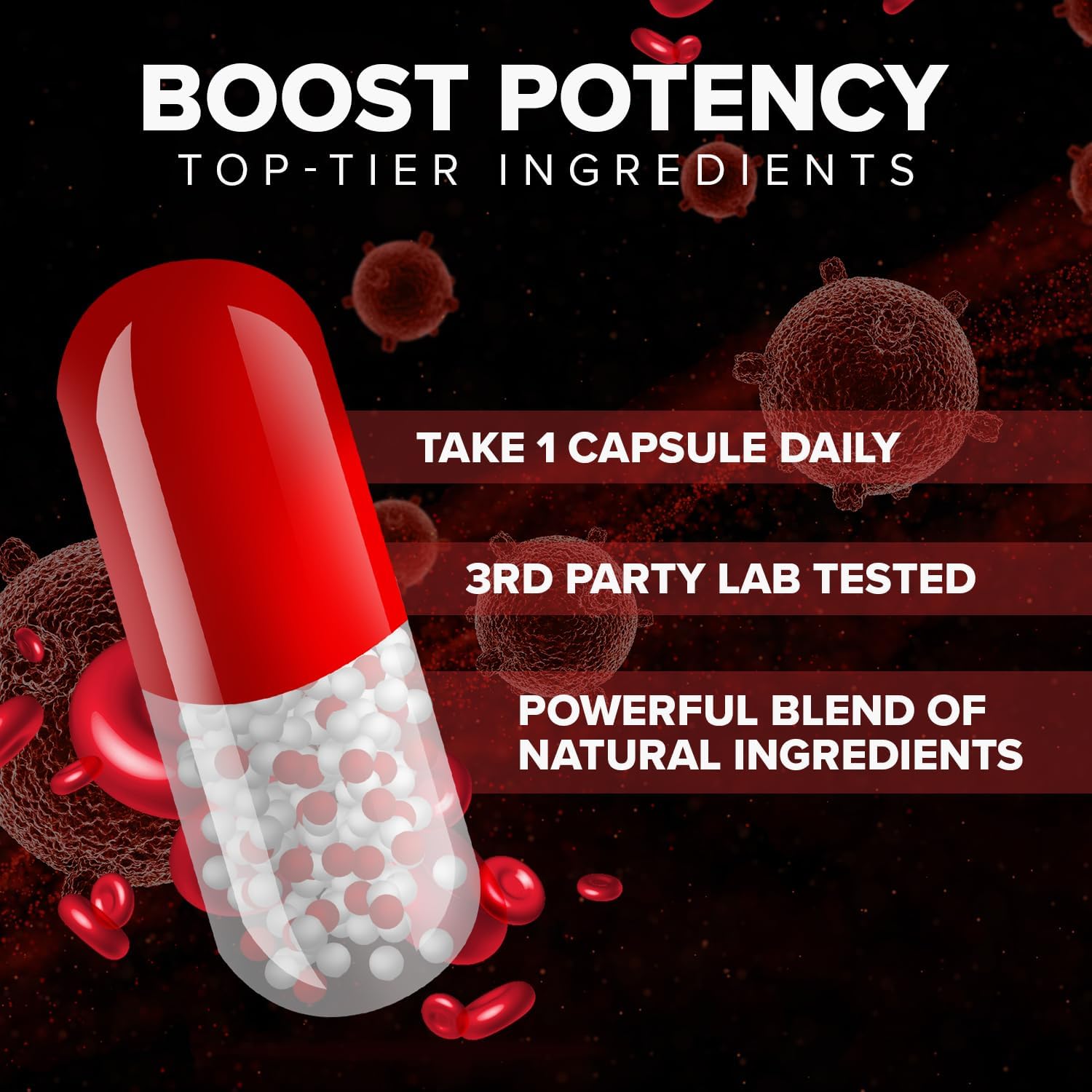BloodFlowMax Advanced Formula Capsules - Extra Strength Blood Flow Support for Overall Wellness with All-Natural Vitamins (5 Pack - 300 Capsules)