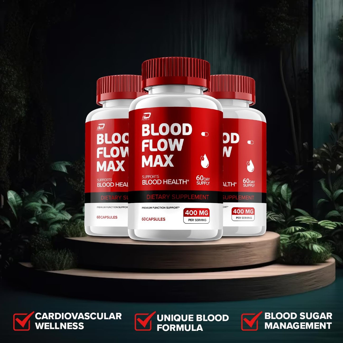 BloodFlowMax Advanced Formula Capsules - Extra Strength Blood Flow Support for Overall Wellness with All-Natural Vitamins (5 Pack - 300 Capsules)