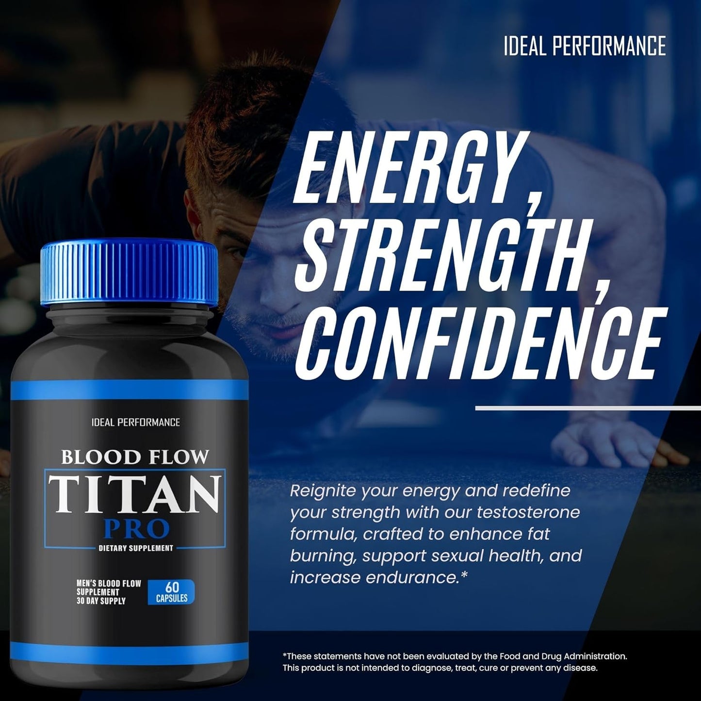 BloodFlowTitan Pro Capsules - Advanced Glycogen Supplement for Optimal Performance and Natural Glyco Detox Support (60 Capsules)