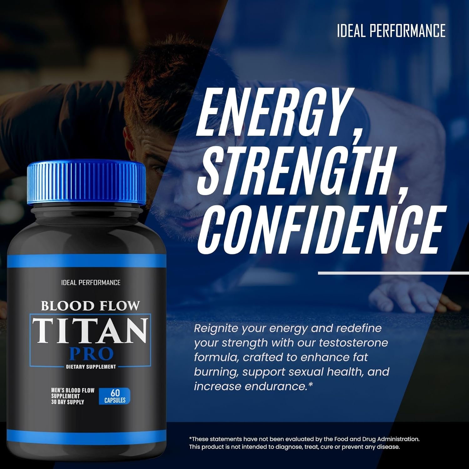 BloodFlowTitan Pro Capsules - Advanced Glycogen Supplement for Optimal Performance and Natural Glyco Detox Support (60 Capsules)