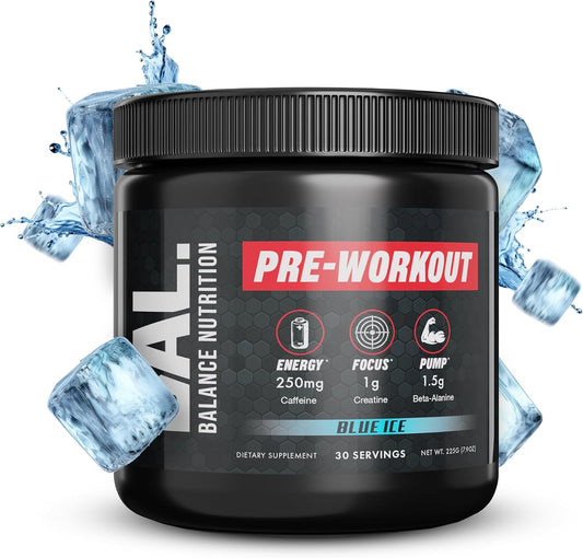 Blue-Ice Balance Nutrition Pre-Workout Supplement - 30 Servings