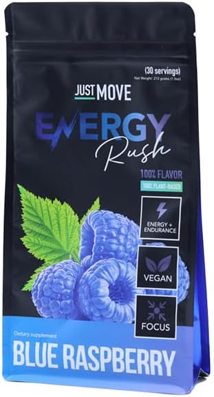 Blue Raspberry Energy Rush Pre Workout Supplement - Boost Your Workout