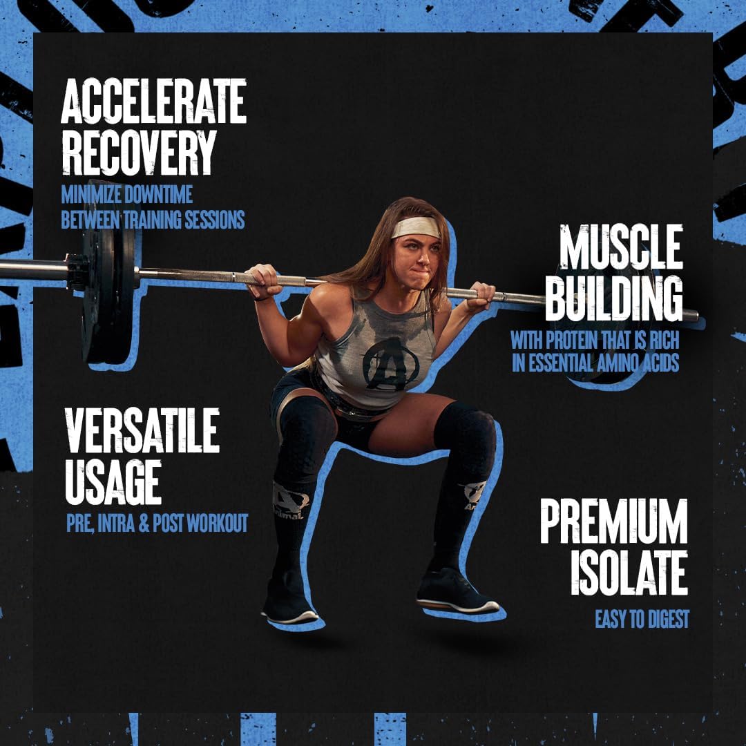 Blueberry Acai Clear Whey Isolate Protein Powder - Digestible, Mixable, 5g BCAA, Refreshing Anytime Drink for Men and Women, 125g