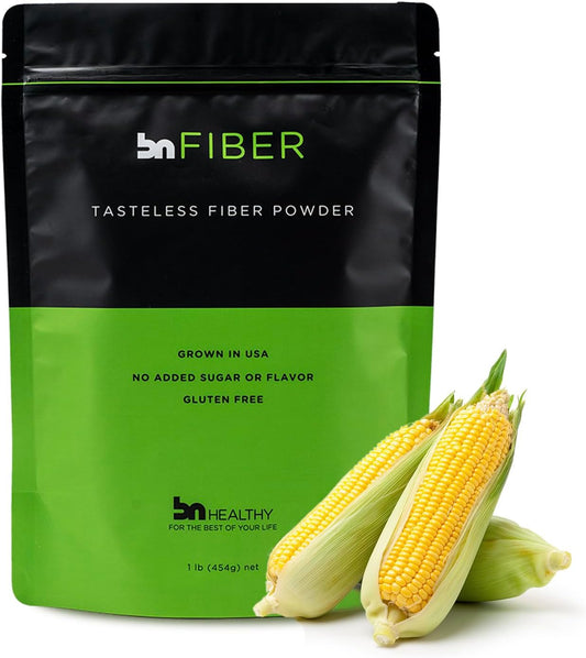 BNHealthy BN 100% Soluble Corn Fiber - Unflavored, Sugar Free, Supports Gut Health - Non-GMO, 90-Day Supply - Men & Women, Feel Full Faster, No Bloating