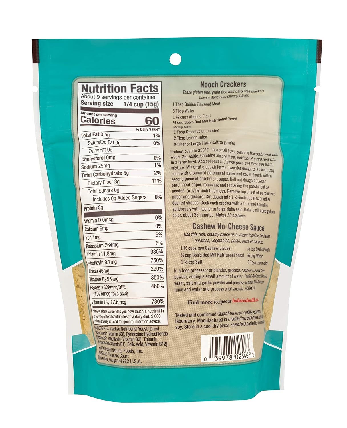 Bob's Red Mill Large Flake Gluten Free Nutritional Yeast - 30 Oz Pack