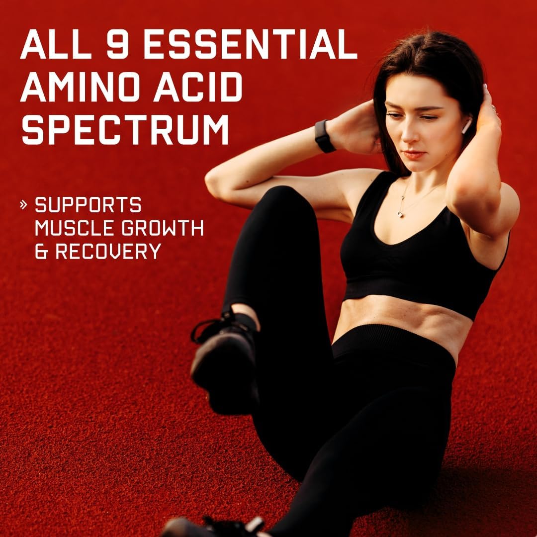 Bolt Nutrition EAA Supplement - 300gm, 30 Servings, Watermelon Flavor - Essential Amino Acids with BCAA 5000 for Men & Women