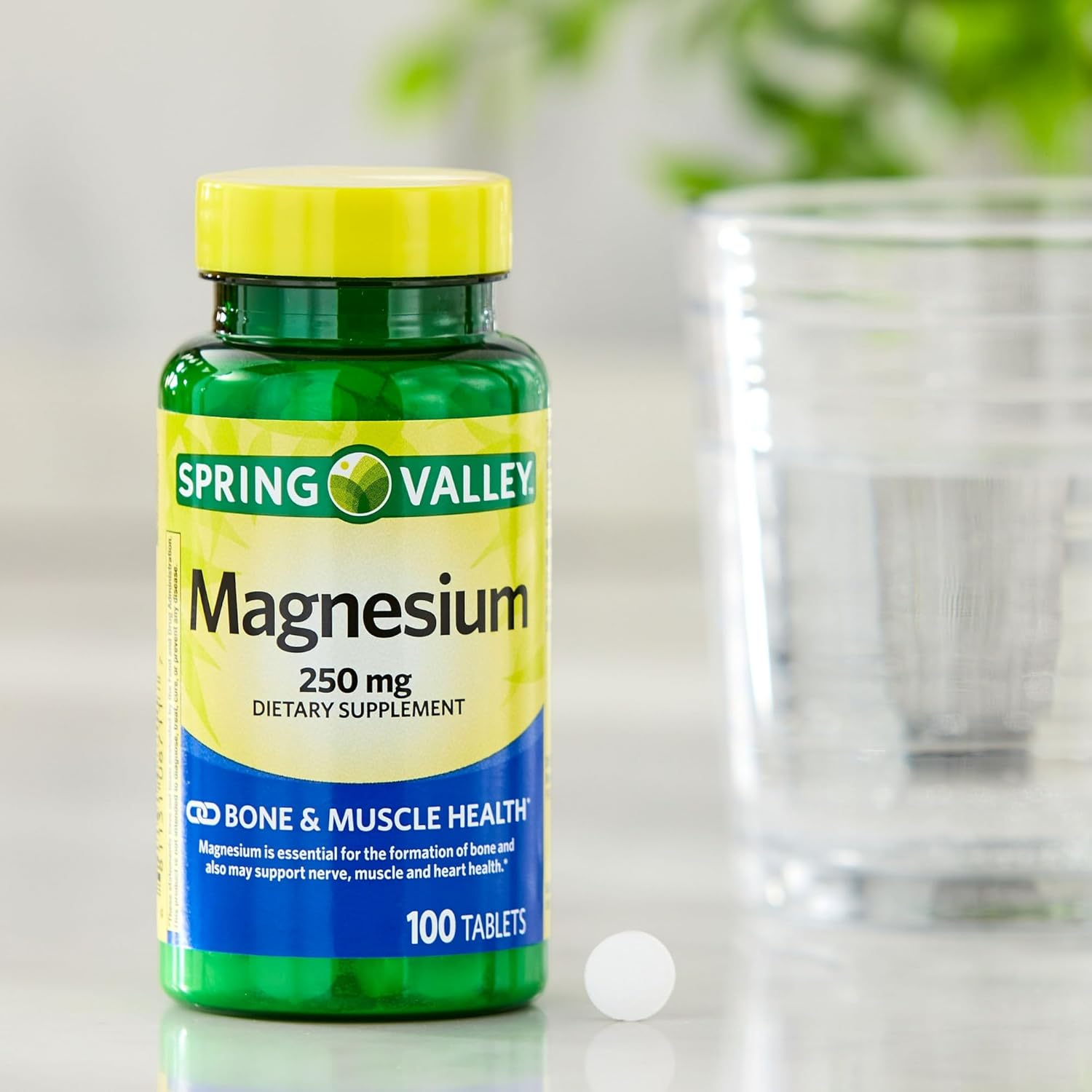Bone and Muscle Health: Magnesium 250mg Dietary Supplement Tablets - 100 Ct" by Fusion Shop Store