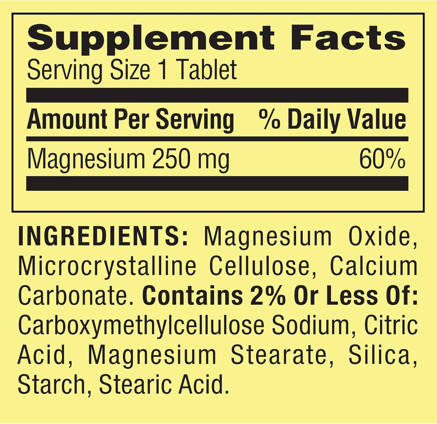 Bone and Muscle Health: Magnesium 250mg Dietary Supplement Tablets - 100 Ct" by Fusion Shop Store