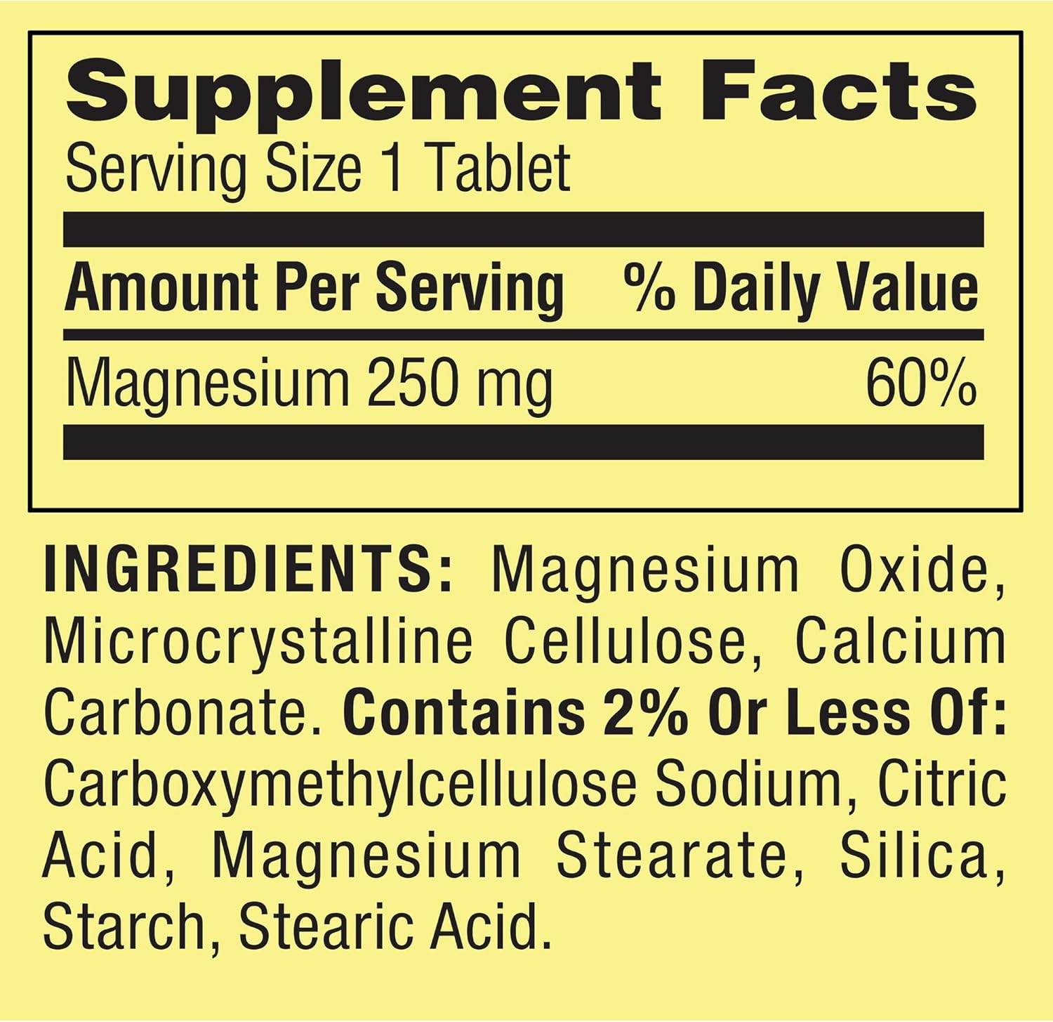 Bone and Muscle Health: Magnesium 250mg Dietary Supplement Tablets - 100 Ct" by Fusion Shop Store