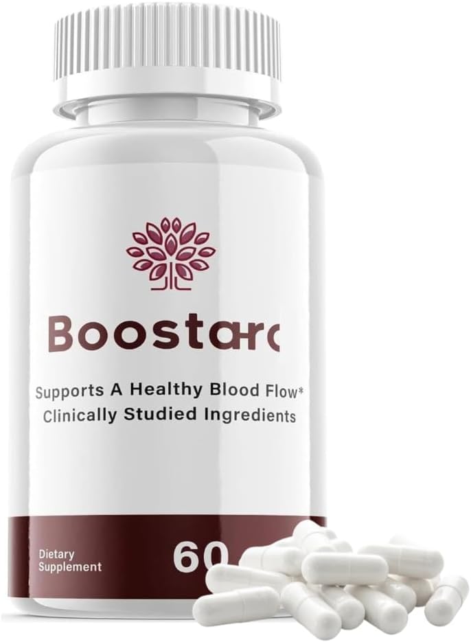 Boos ~ Tar0o Capsules - Maximum Strength Blood Flow Support Supplement - 60 Capsules