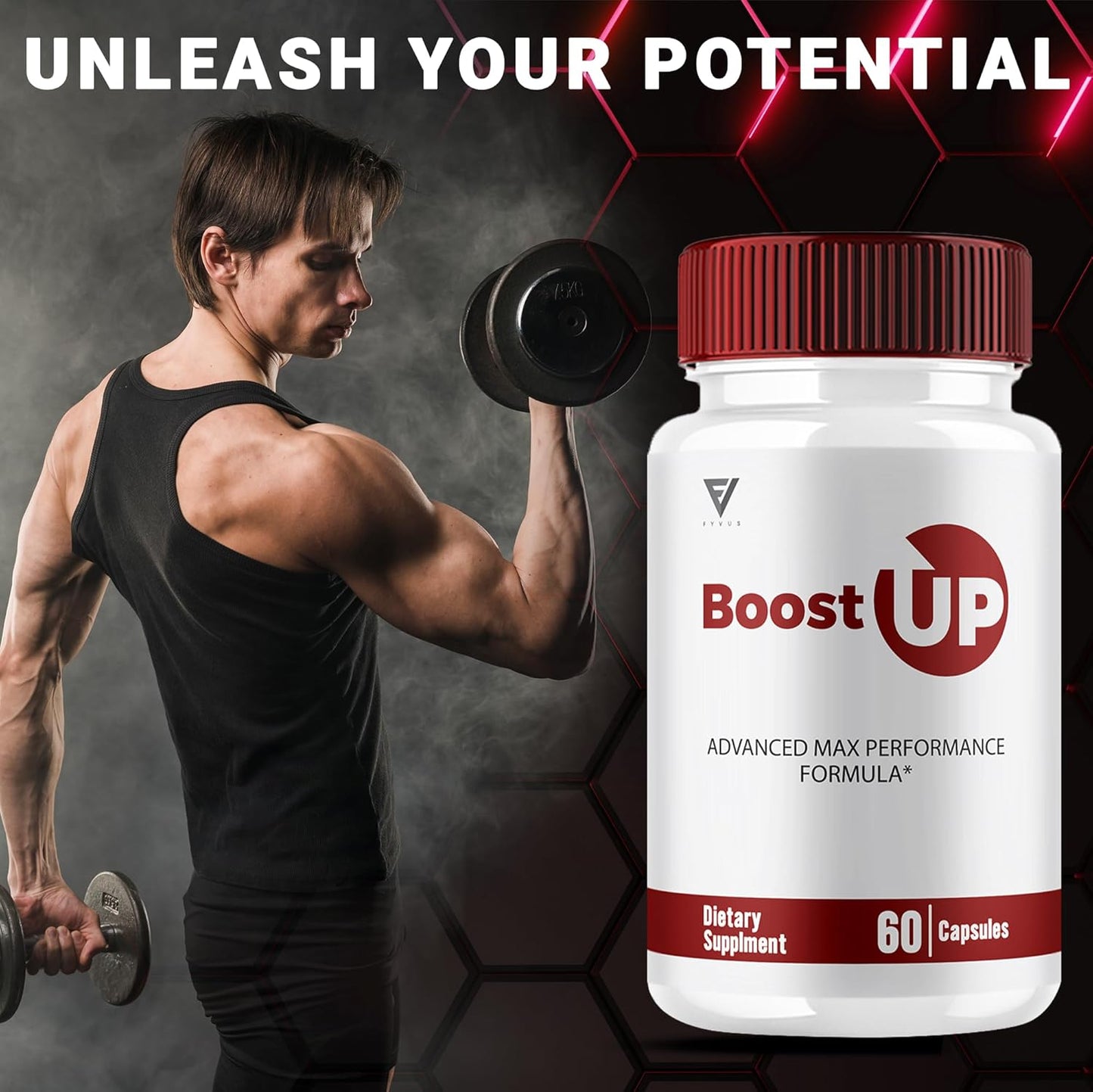 Boost Up Max Performance Capsules (3 Pack) - Daily Support Supplement for Enhanced Strength and Health (180 Capsules)