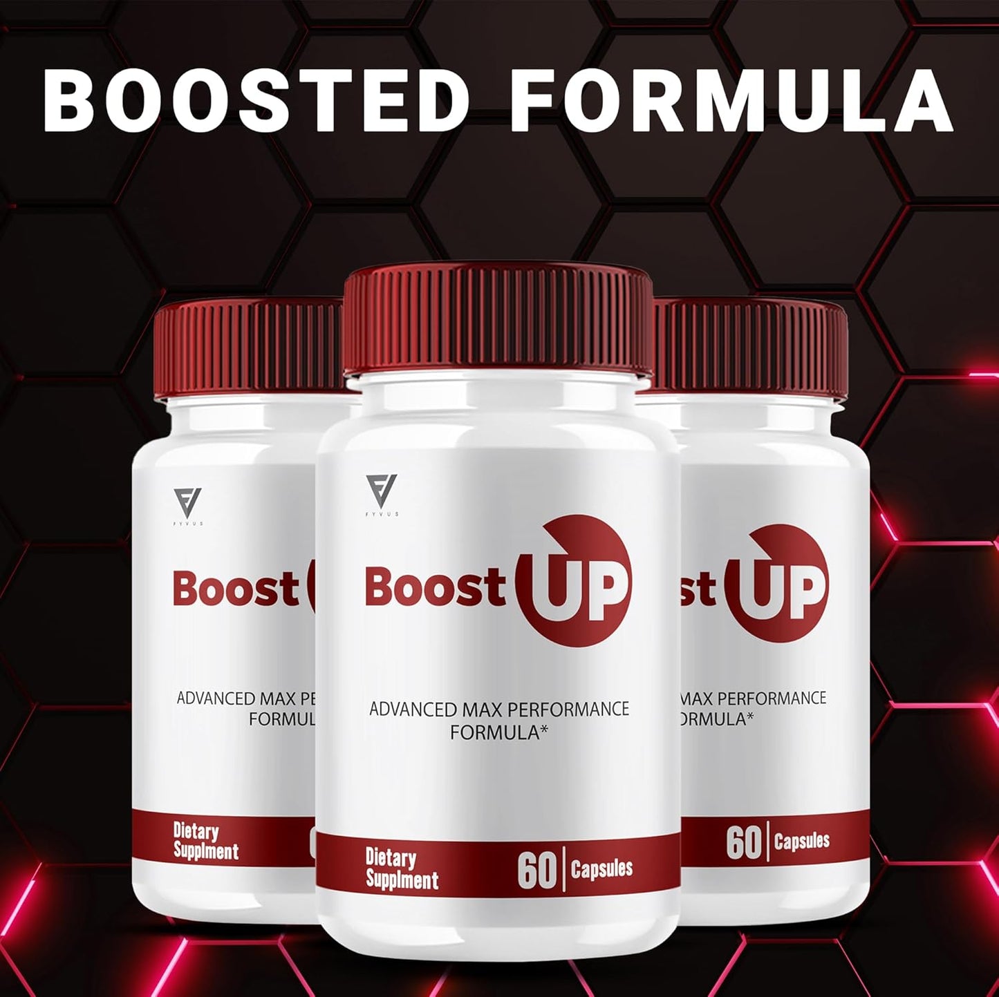 Boost Up Max Performance Capsules (3 Pack) - Daily Support Supplement for Enhanced Strength and Health (180 Capsules)