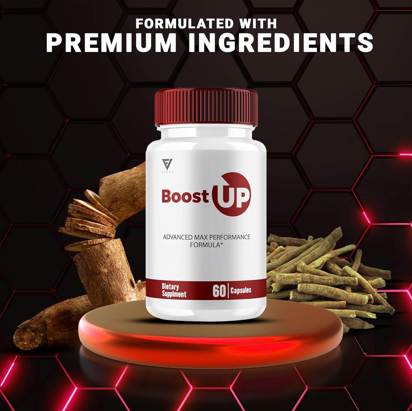Boost Up Max Performance Capsules (3 Pack) - Daily Support Supplement for Enhanced Strength and Health (180 Capsules)
