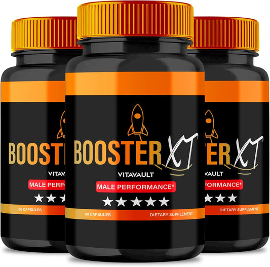 BoosterXT Maximum Strength Capsules - All Natural Supplement (3 Pack)