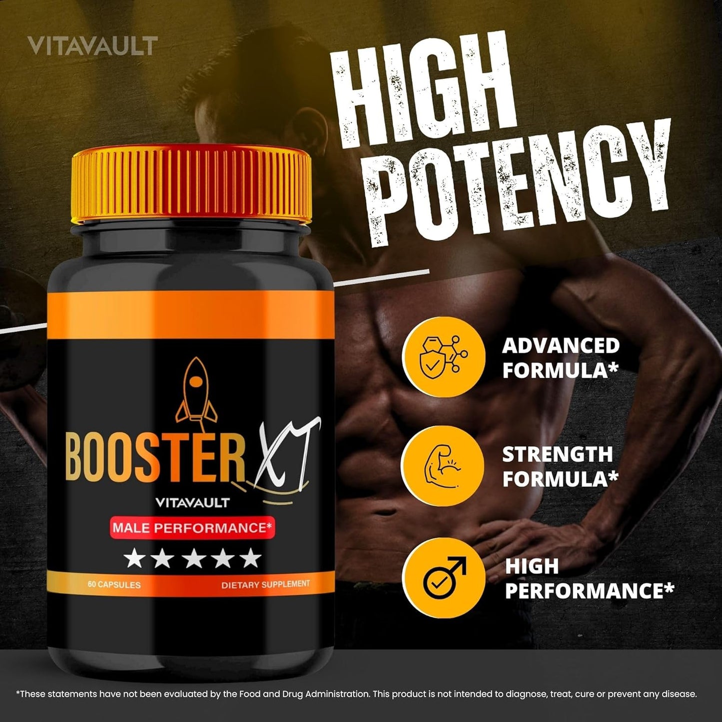 BoosterXT Maximum Strength Capsules - All Natural Supplement (3 Pack)