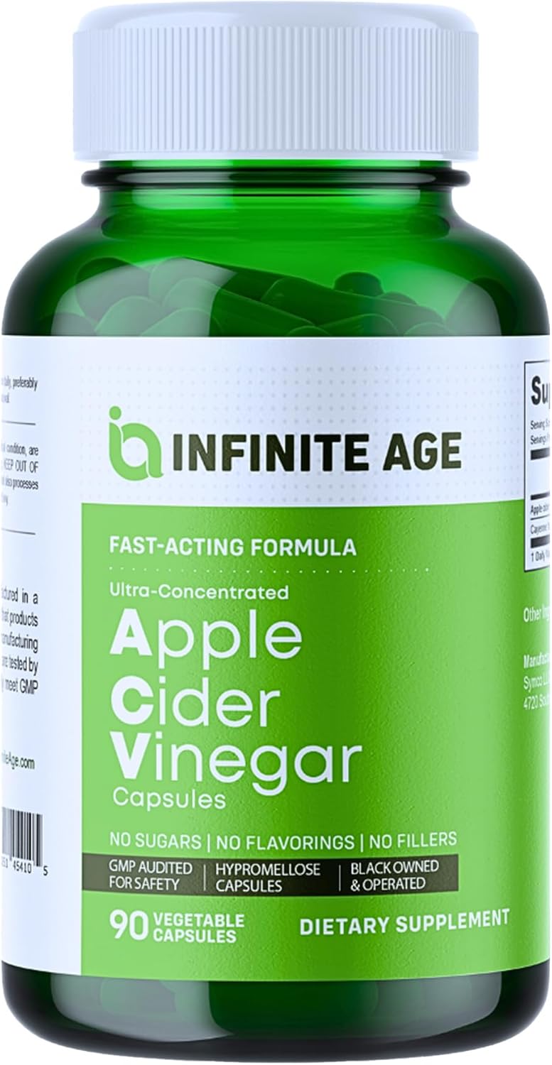 BP Lifeline Heart Health Support Supplement & Apple Cider Vinegar Capsules Wellness Bundle - USA Made