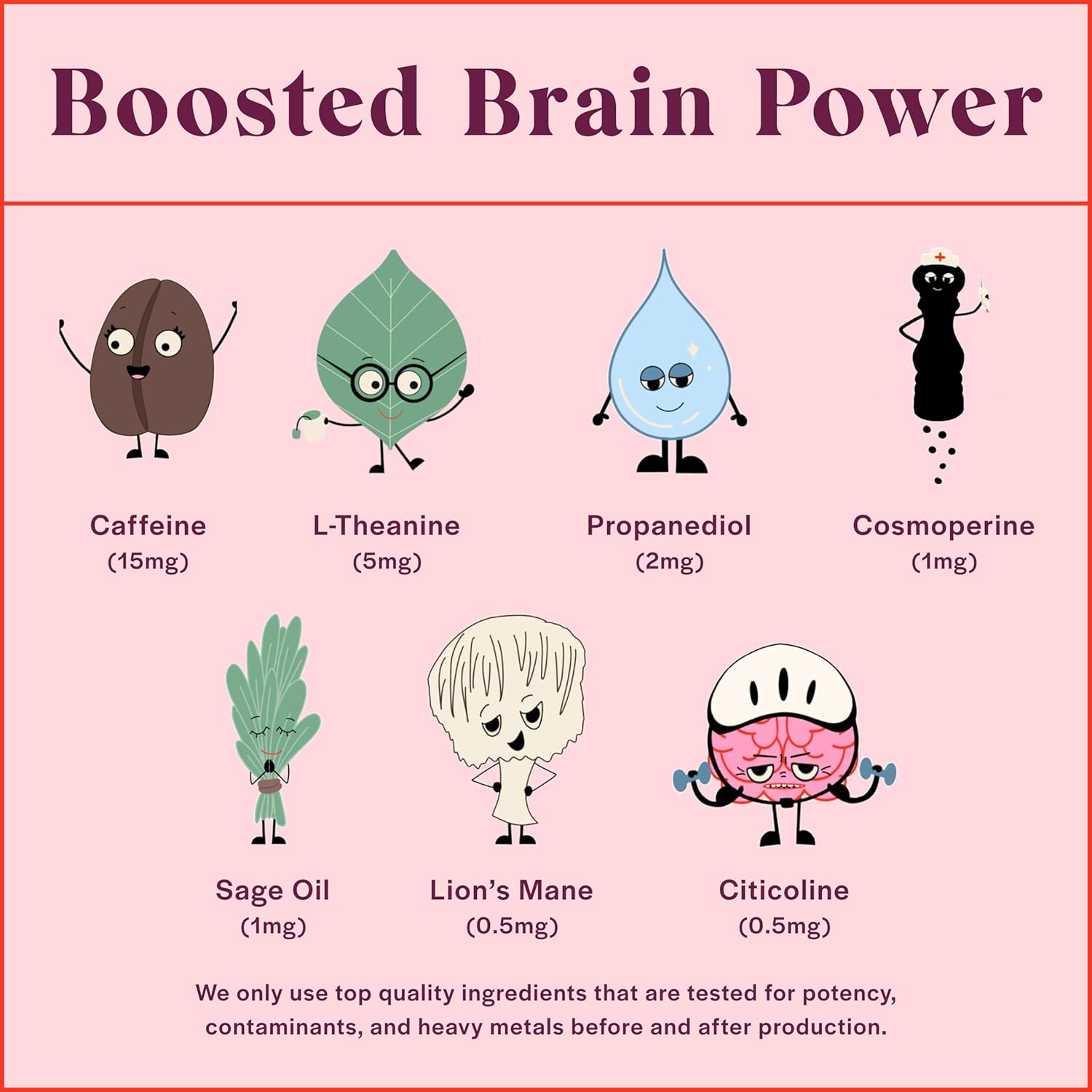 Brain Boosting Focus Patch with Caffeine & Lion's Mane - Fleur Marché Botanical Patch - 7 Patches
