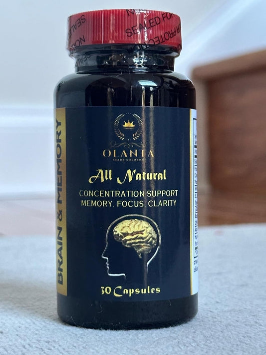 Brain Memory Supplements for Men and Women - Cognitive Enhancement & Mental Clarity - 60 Capsules