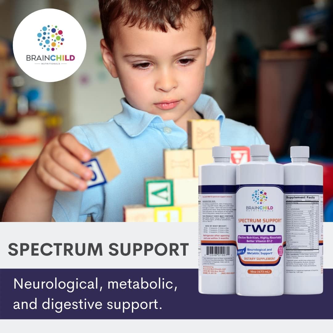 BrainChild Nutritionals Spectrum Support II with P5P - Comprehensive Nutritional Support for Children.