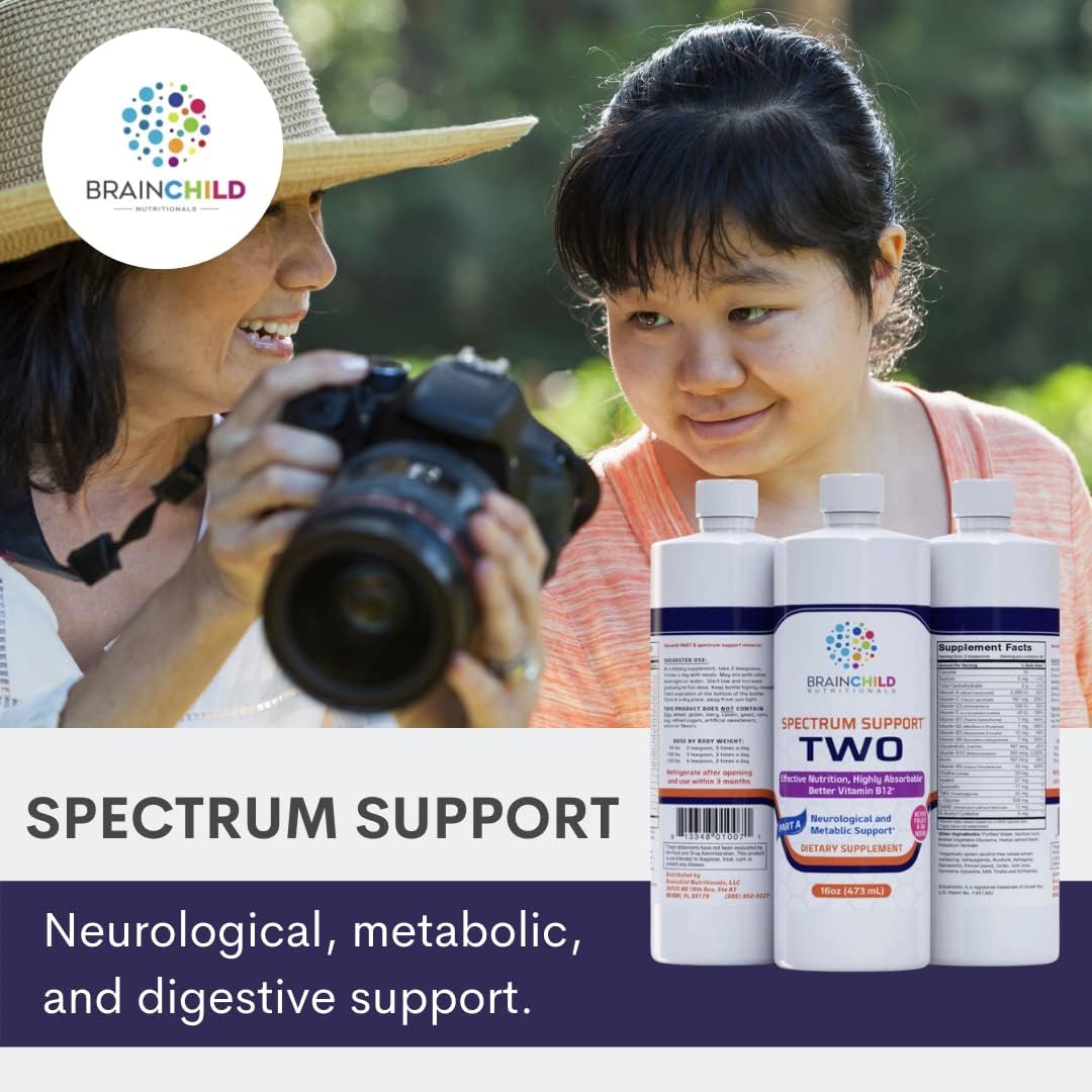 BrainChild Nutritionals Spectrum Support II with P5P - Comprehensive Nutritional Support for Children.