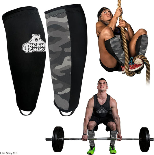 Breathable Deadlift Shin Guards for Men and Women - Calf Support Sleeves for Rope Climbing - Ultimate Shin Protection for Gym Workouts