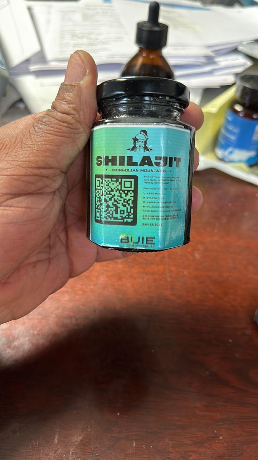 Buie Authentic Mongolian Shilajit Resin: Pure Source of Fulvic Humic Blend | Ayurvedic Rejuvenation Herbal Supplement | 100 GMS