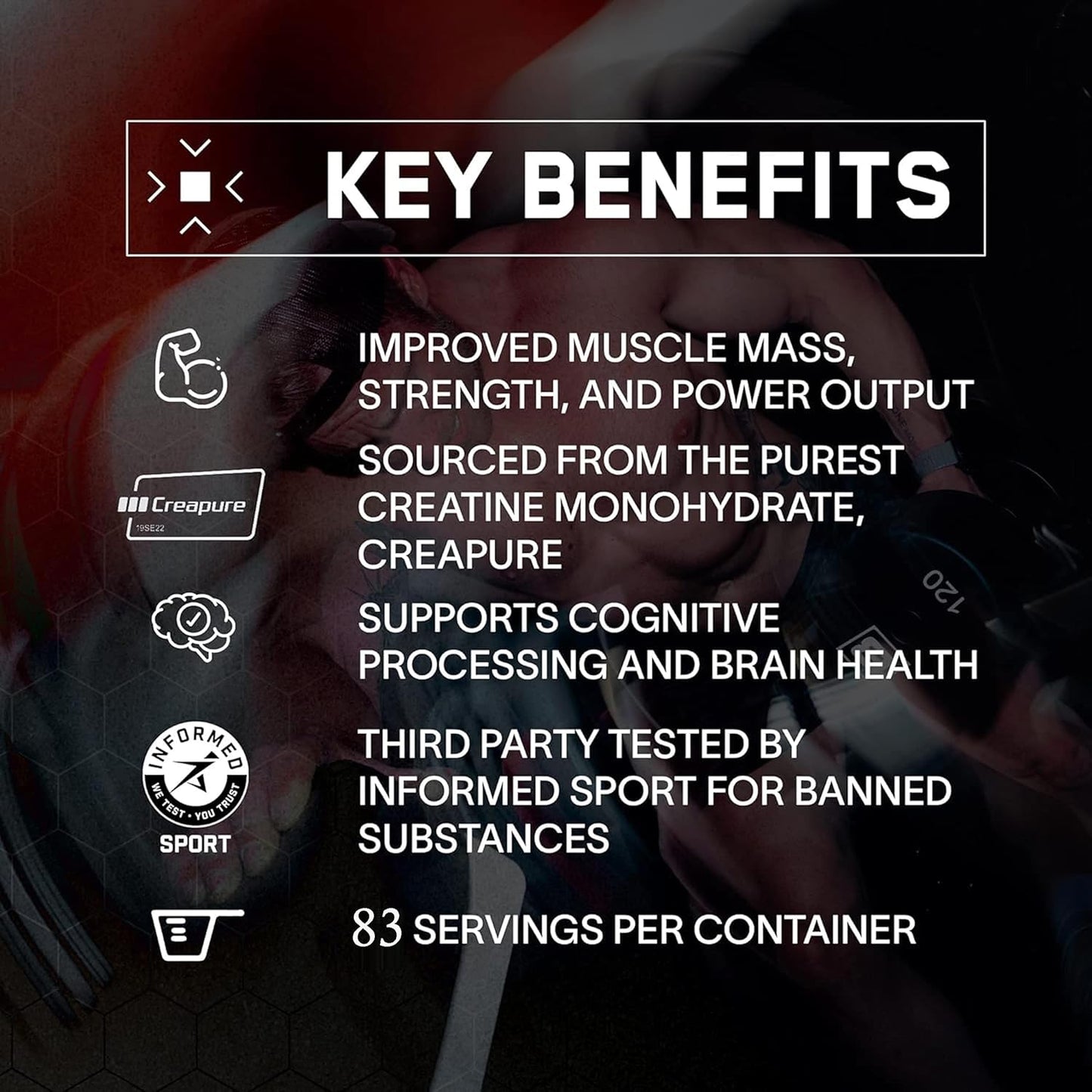 Bulk Creatine Monohydrate Powder - 83 Servings | Muscle Building & Endurance Boost | Pre-Workout Supplement (250g, Unflavored)