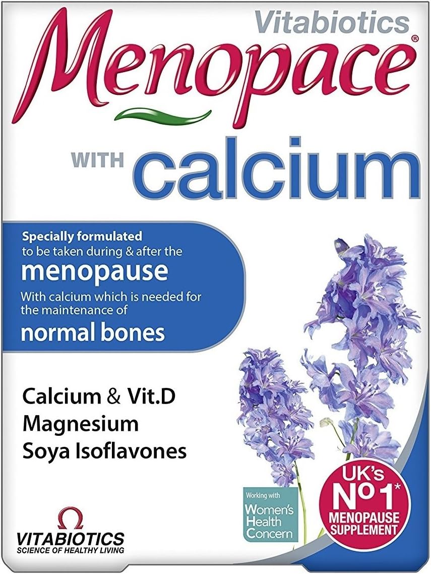 Bulk Pack of 4 Vitabiotics Menopace with Calcium Tablets - 60 Tablets in Total
