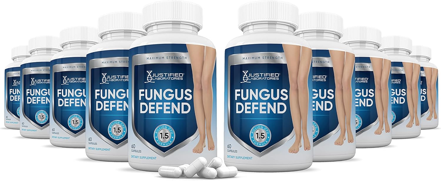 Bulk Pack of 600 Fungus Defend Probiotic Capsules by Justified Laboratories - 1.5 Billion CFU (10 Pack)