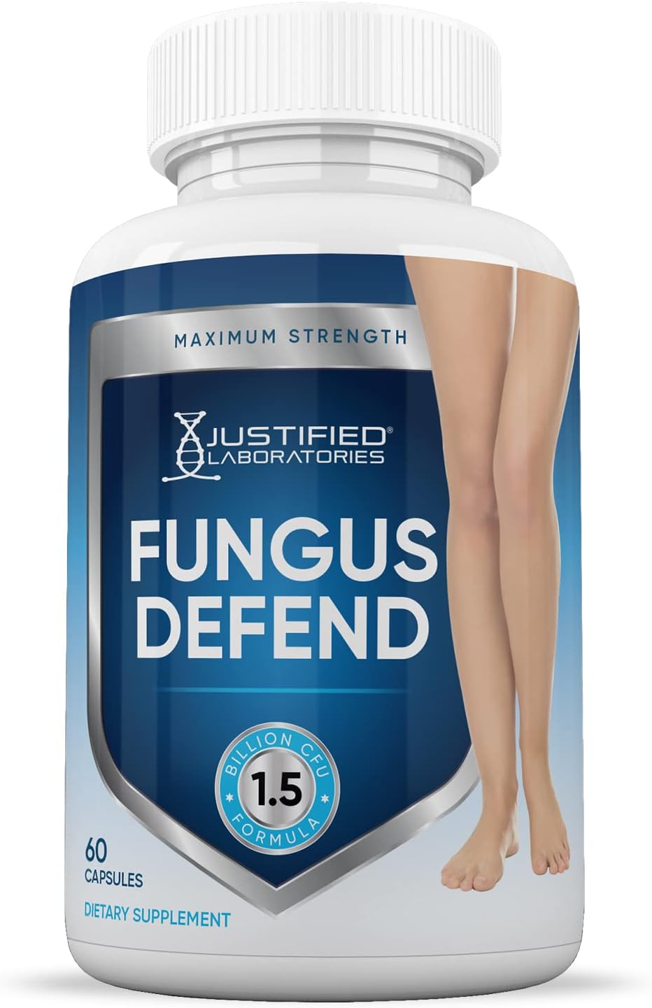 Bulk Pack of 600 Fungus Defend Probiotic Capsules by Justified Laboratories - 1.5 Billion CFU (10 Pack)