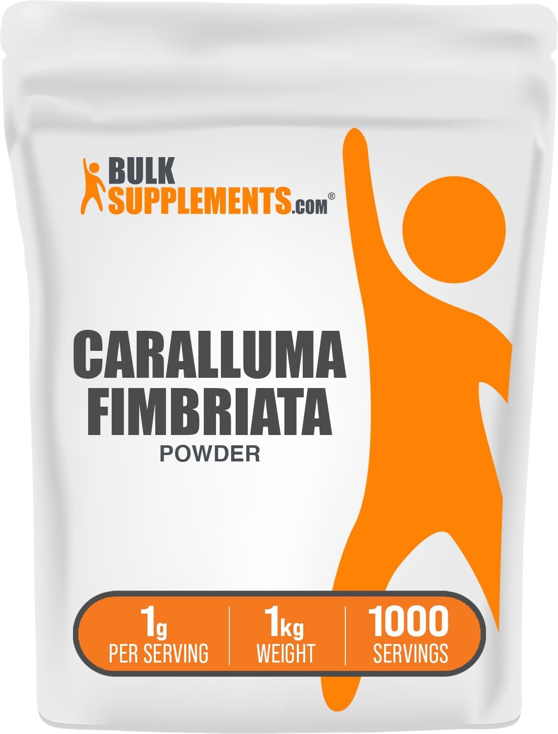 BulkSupplements.com Caralluma Fimbriata Extract Powder - Herbal Digestive Support Supplement - Gluten Free, No Sugar Added - 1000mg per Serving, 5 Pack (5 Kilograms)