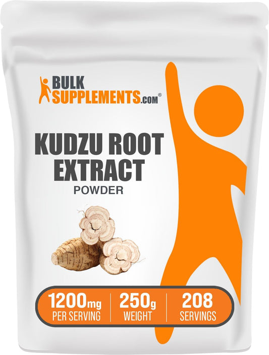 BulkSupplements.com Kudzu Root Extract Powder - Herbal Supplement, Gluten Free, 1200mg per Serving, 250g (8.8 oz)