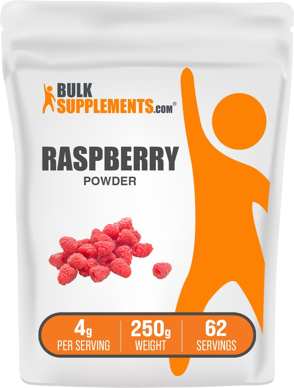 BulkSupplements.com Raspberry Fruit Powder - Antioxidant Rich Dried Raspberries Powder - Natural Raspberry Flavoring Powder - 250g / 8.8oz