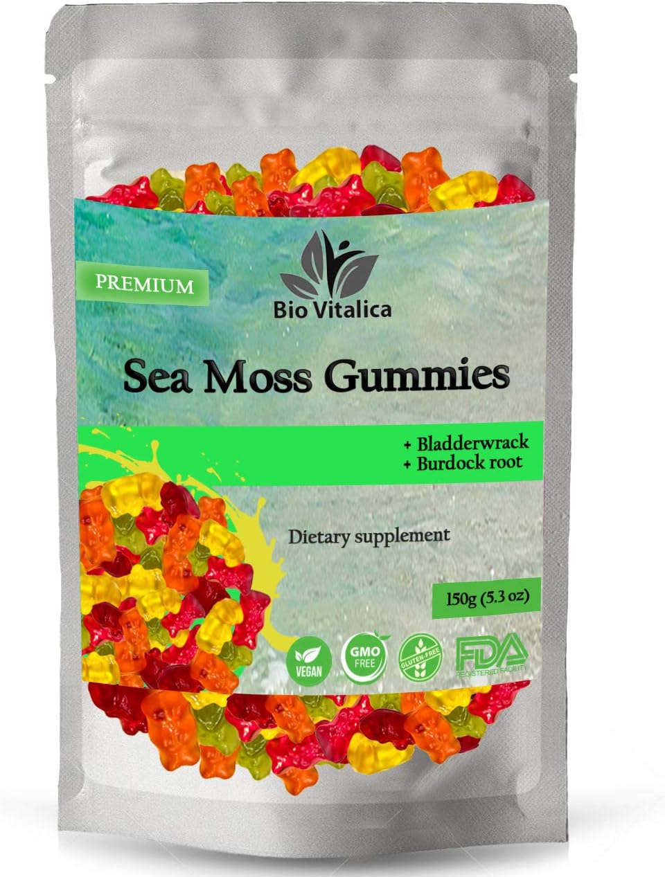 Bundle: BIO VITALICA Sea Moss Elderberry & Irish Sea Moss Gummies - Boost Immunity & Wellness