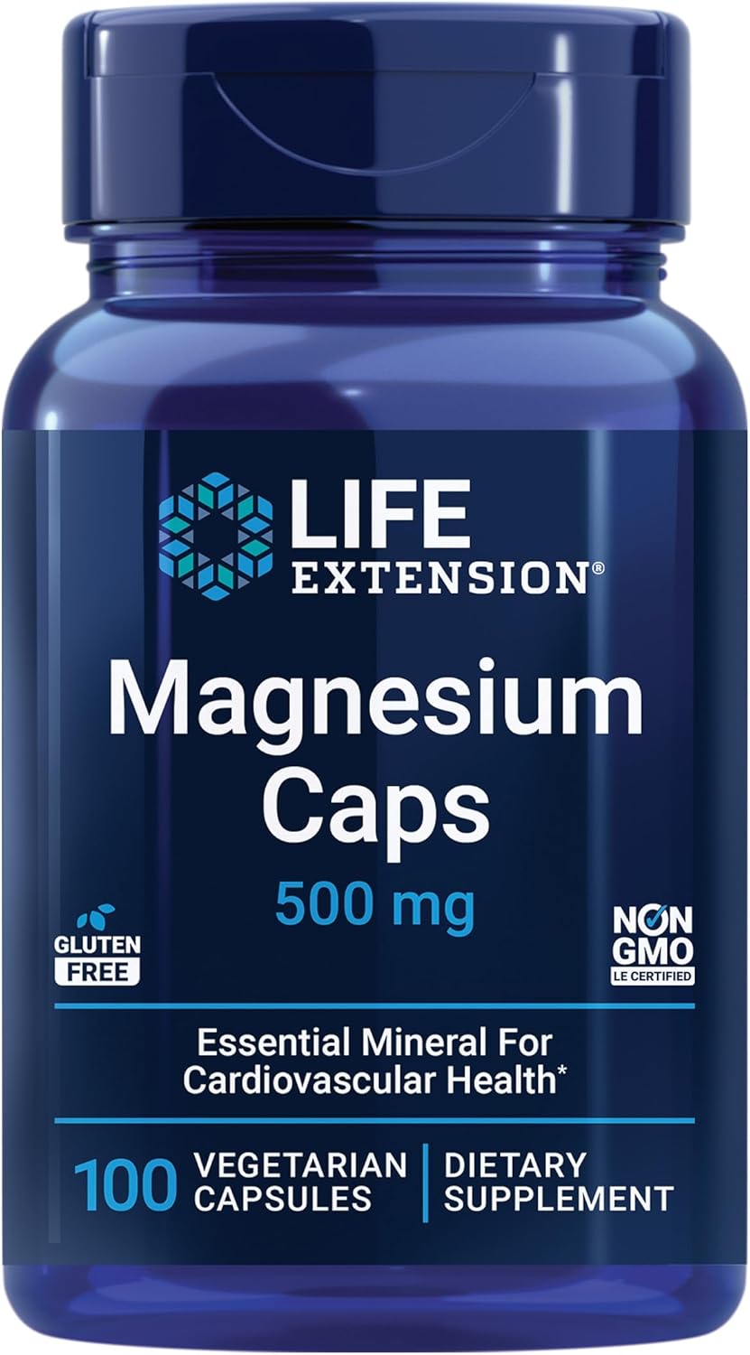 Bundle: Life Extension DHEA & Magnesium Capsules for Hormone, Immune, Heart, and Sexual Health (60 + 100)