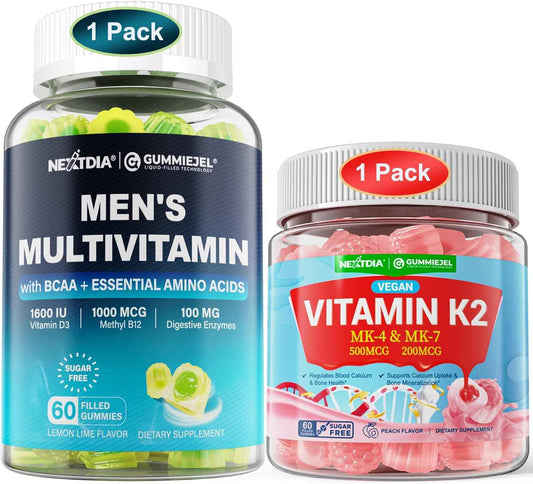 Bundle: Methylated Multivitamin for Men Gummies & Vitamin K2 Gummies