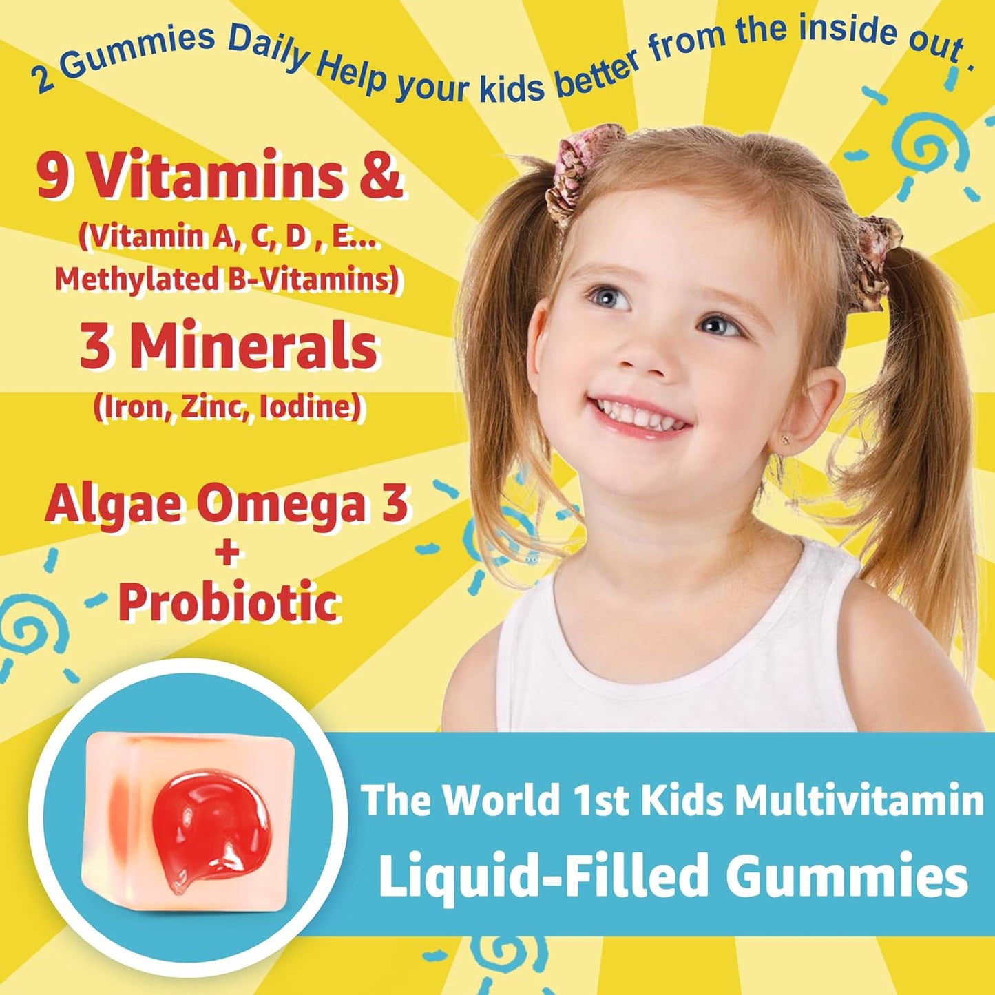 Bundle: Nextdia Phosphatidylserine and Multivitamin Supplements for Kids - 4 Pack